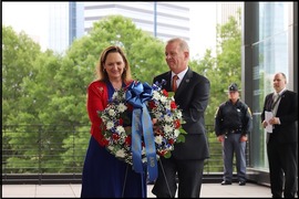 Secretary Williams and wife Memorial Day