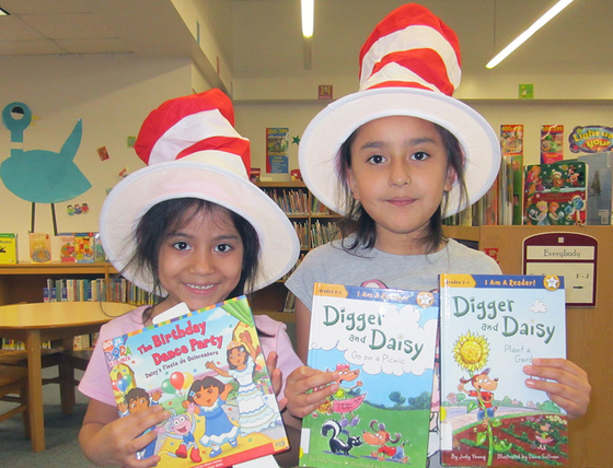 Girls with books