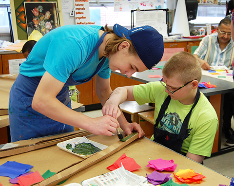 Adaptive art lessons