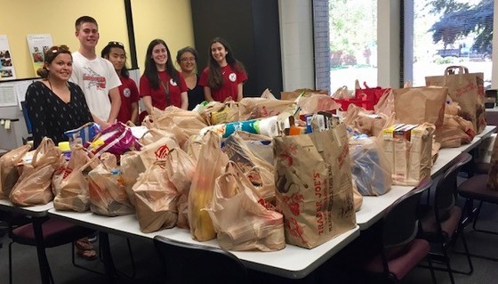 Key Club volunteers at Britepaths