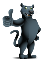 Glasgow Middle School Panther Mascot, image