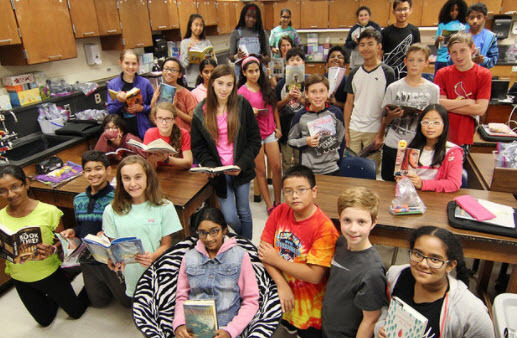 students caught reading