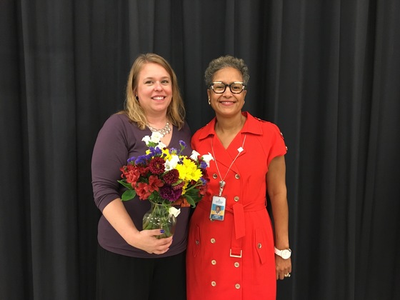 Region Asst. Superintendent  and Woodson's new Principal