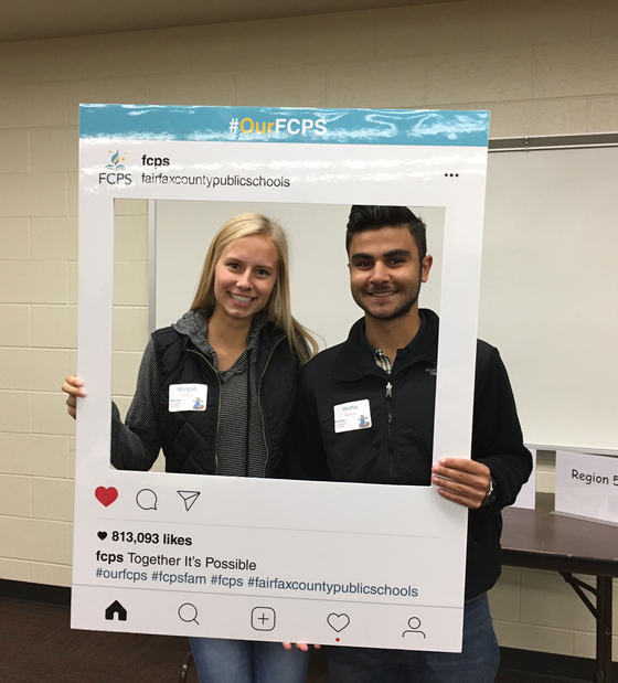 Students with #OurFCPS frame