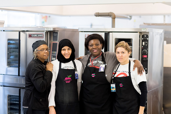 Cardinal Forest ES cafeteria staff