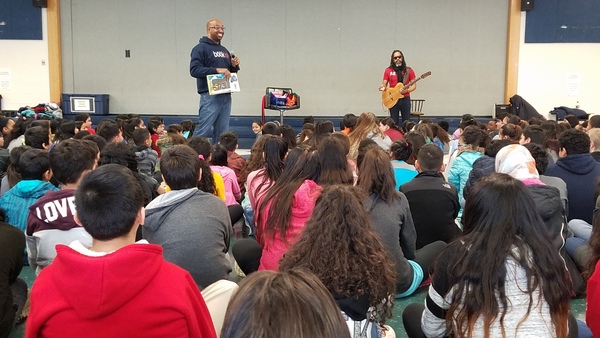 Author Kwame Alexander Inspires 4th through 6th Graders During Engaging Visit