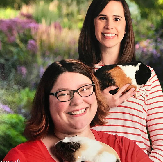 Amber Couch and Sarah Allen, librarians at Glasgow MS