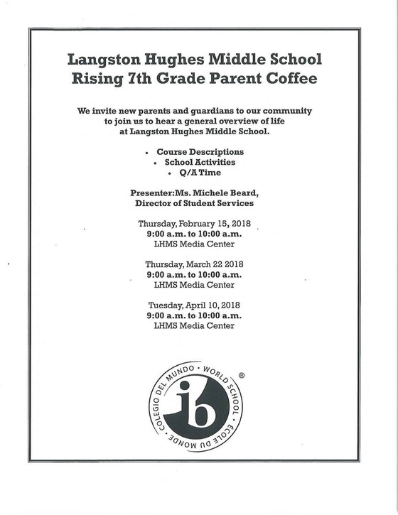 Families of Rising 7th Graders