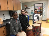 photo of student drumline
