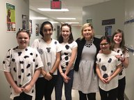 photograph of students in Dalmatian costumes
