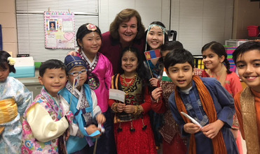 Students at international night