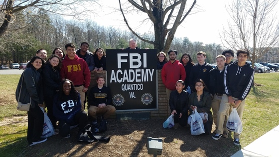 Criminal Justice students visit the FBI Academy