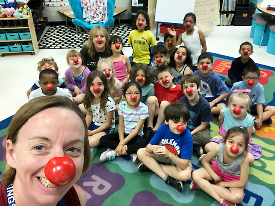 Red Nose Day Photo of students