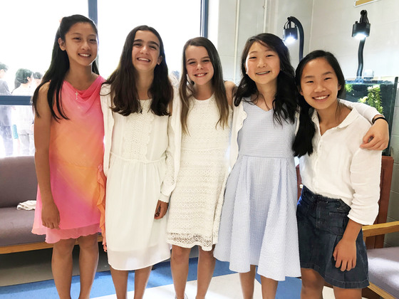 Promotion Ceremony for 6th Grade Girls