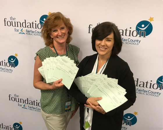 Foundation for FCPS Executive Director Elizabeth Murphy and Administrative Assistant Amy Verdin