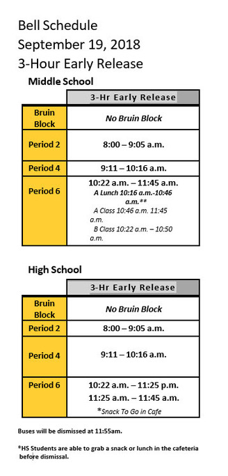 Bell Schedule