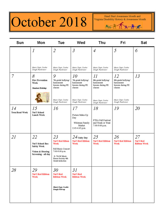 October Calendar