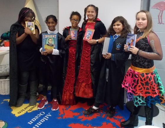 5th graders in costume