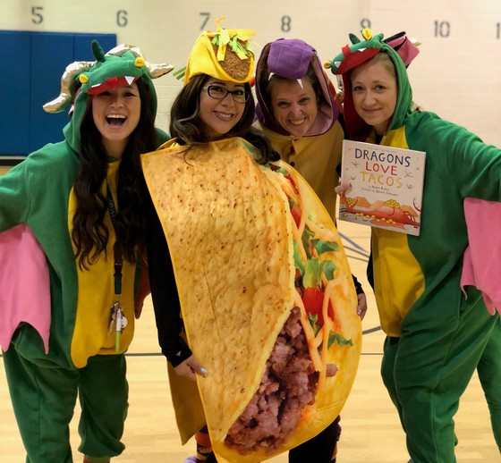 Dinosaurs love tacos