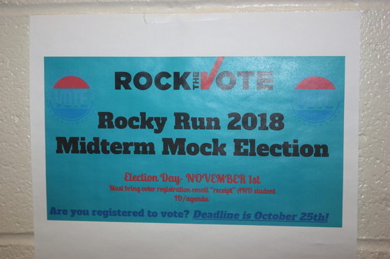 Mock Elections held by the 8th grade students