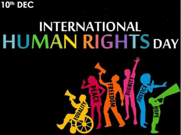 different images of different silhouettes in different colors showing human rights issues 