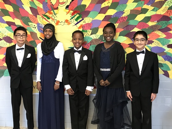 Our 6th grade leaders dressed to impress represented Mosby Woods well at the Junior Achievement  Business Hall of Fame dinner in Washington, DC.