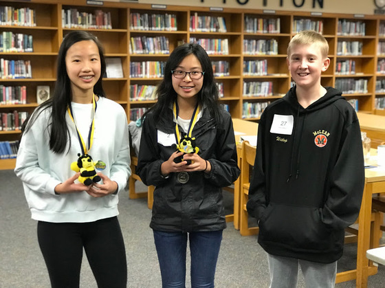 Spelling Bee Top Three