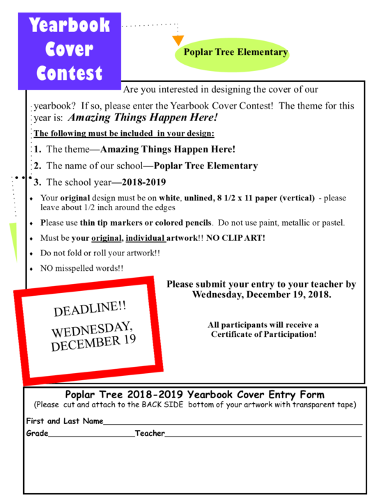 Yearbook Cover Contest 