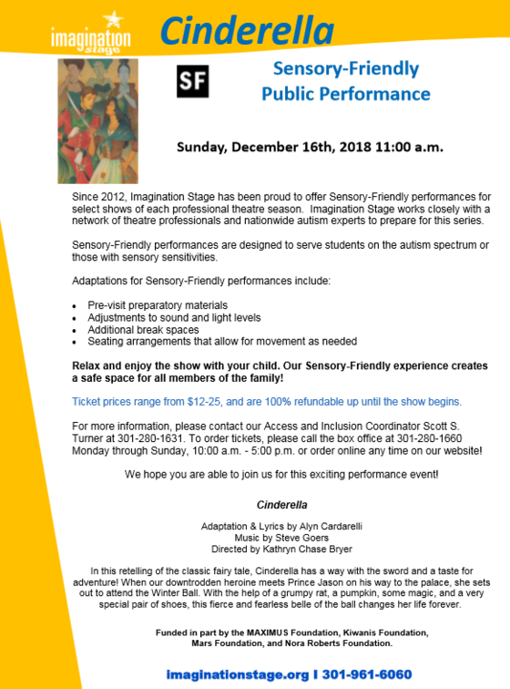 Sensory Friendly Cinderella