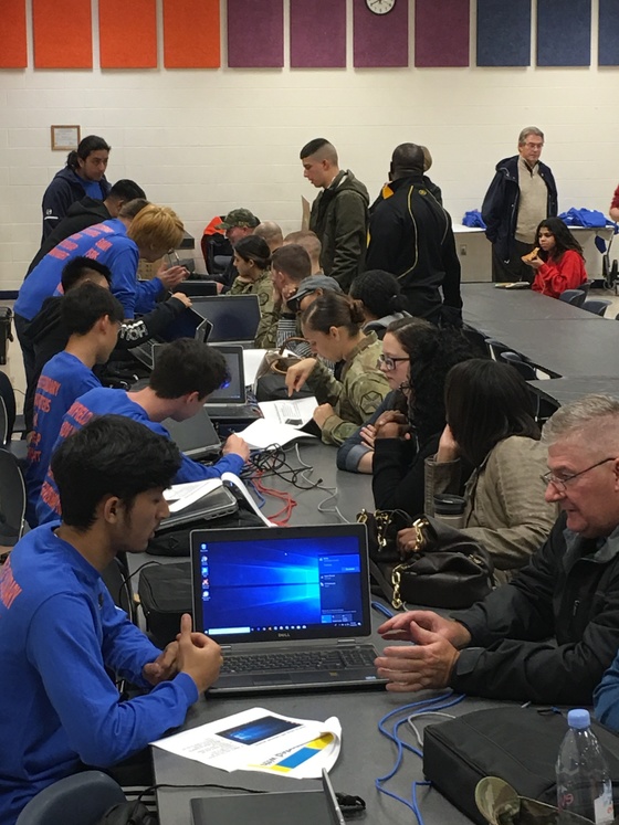 Soldier Laptop Night