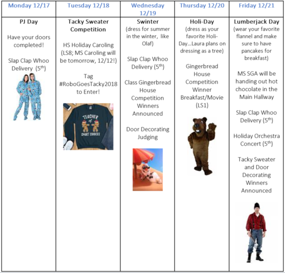Spirit Week Winter'18