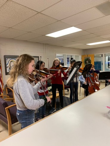 Orchestra in front office