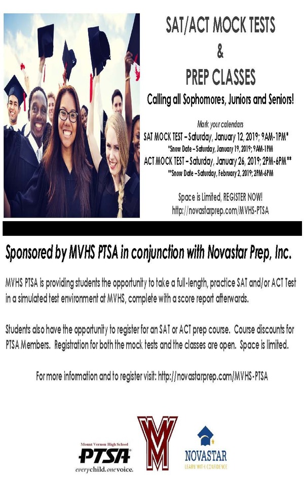 MVHS PTSA SAT & ACT Mock Test