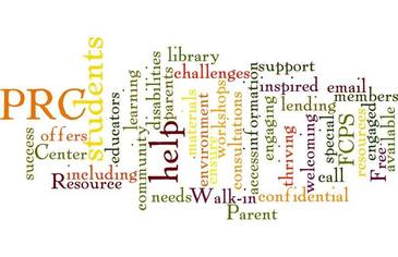 wordart for Parent Resource Center (PRC)