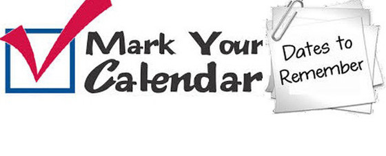 Mark you calendar 