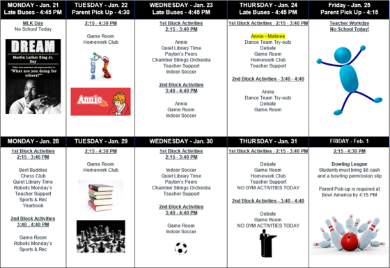 after school activities