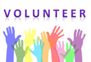 volunteer image with hands up