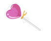 heart lollipop