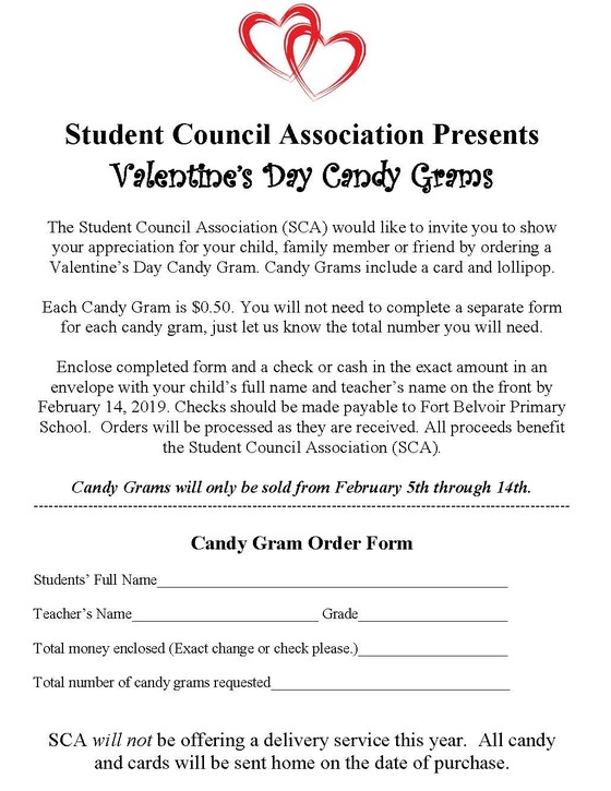 Candy Grams Order Form 