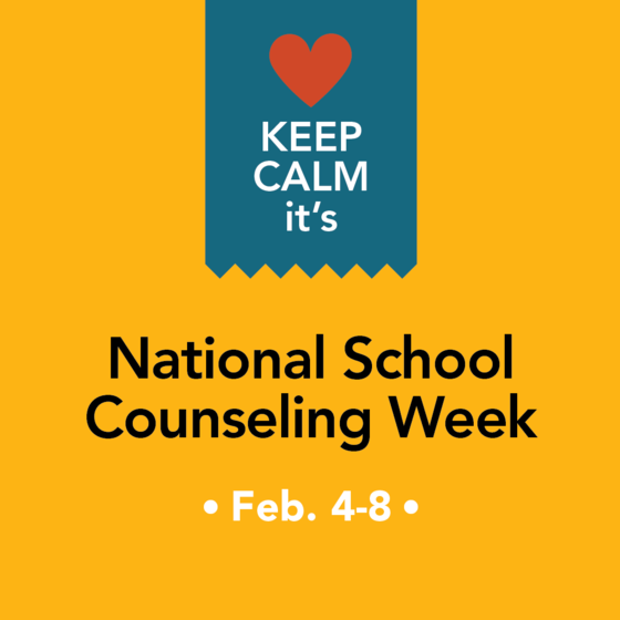Keep calm it's National School Counseling Week graphic