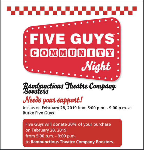 Rambunctious Theatre Company Flyer