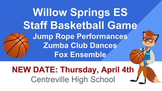 Spirit Night Rescheduled to April 4