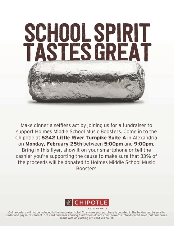 Band Boosters Chipolte English