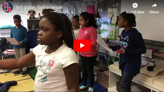 Click on the picture to open a video of third grade science studying soil.