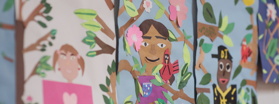 Photo of student artwork from Weyanoke