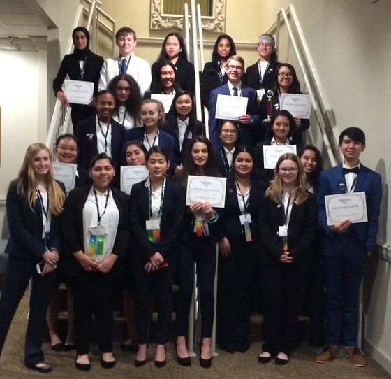 Picture of students at HOSA