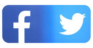 Facebook and Twitter Logo