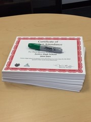 Attendance Certificates