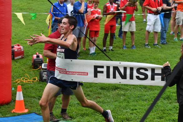 Jackson at the Finish Line