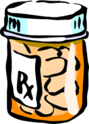 Clip art of medicine bottle